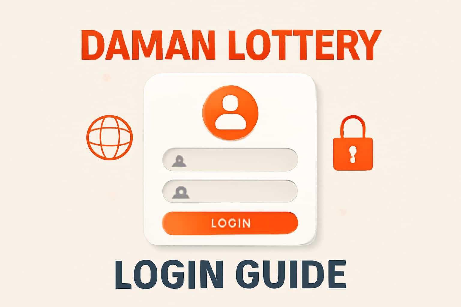 An illustration showcasing the Daman Lottery Login Guide concept.