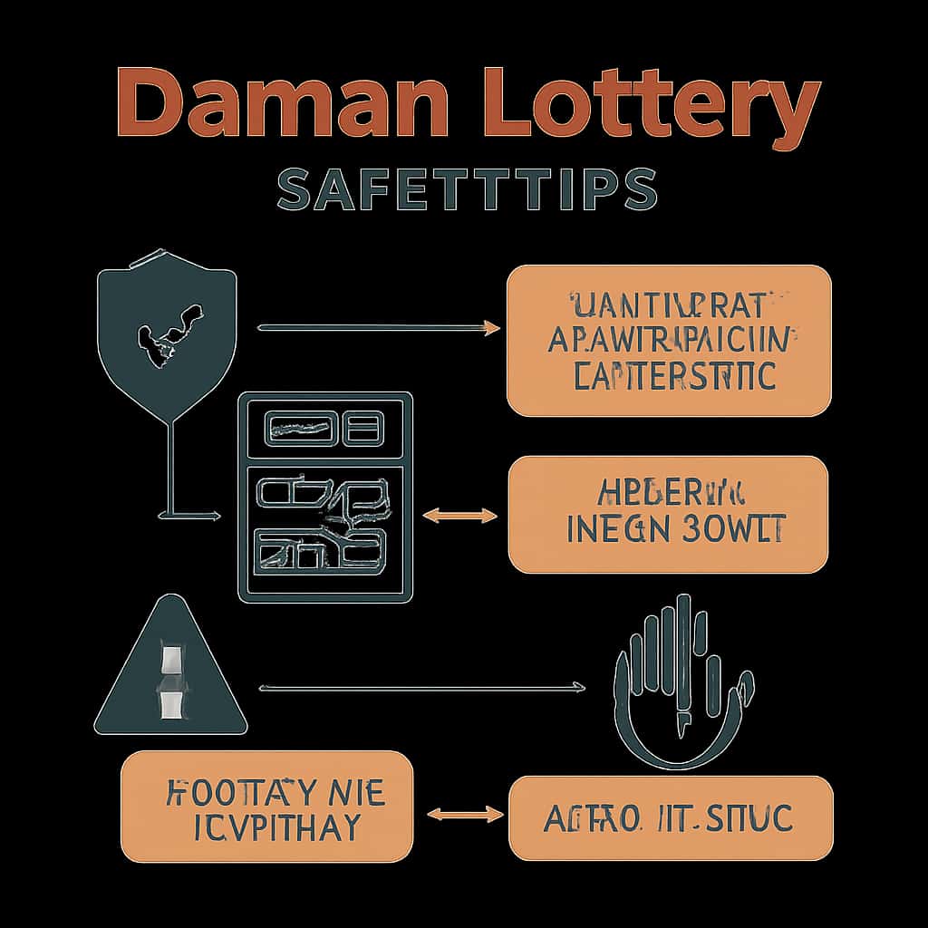 Illustration explaining safety measures for Daman Lottery.