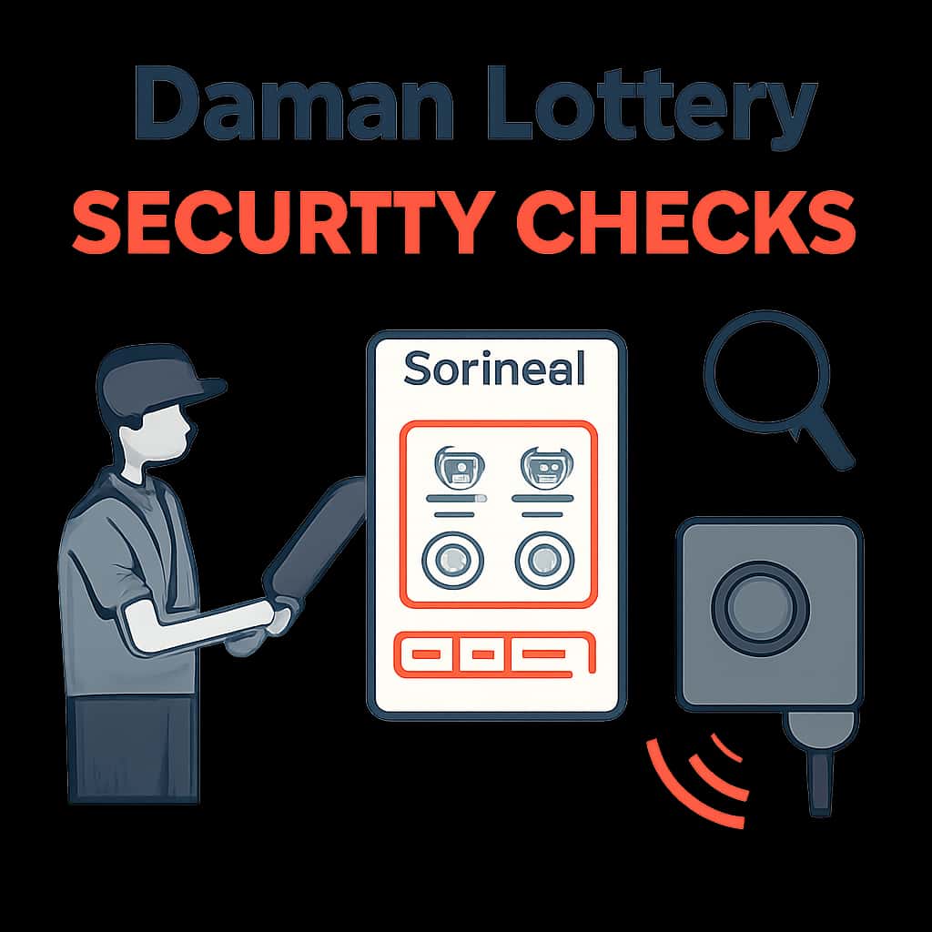 An educational diagram illustrating the important aspects of Daman Lottery Security Checks.