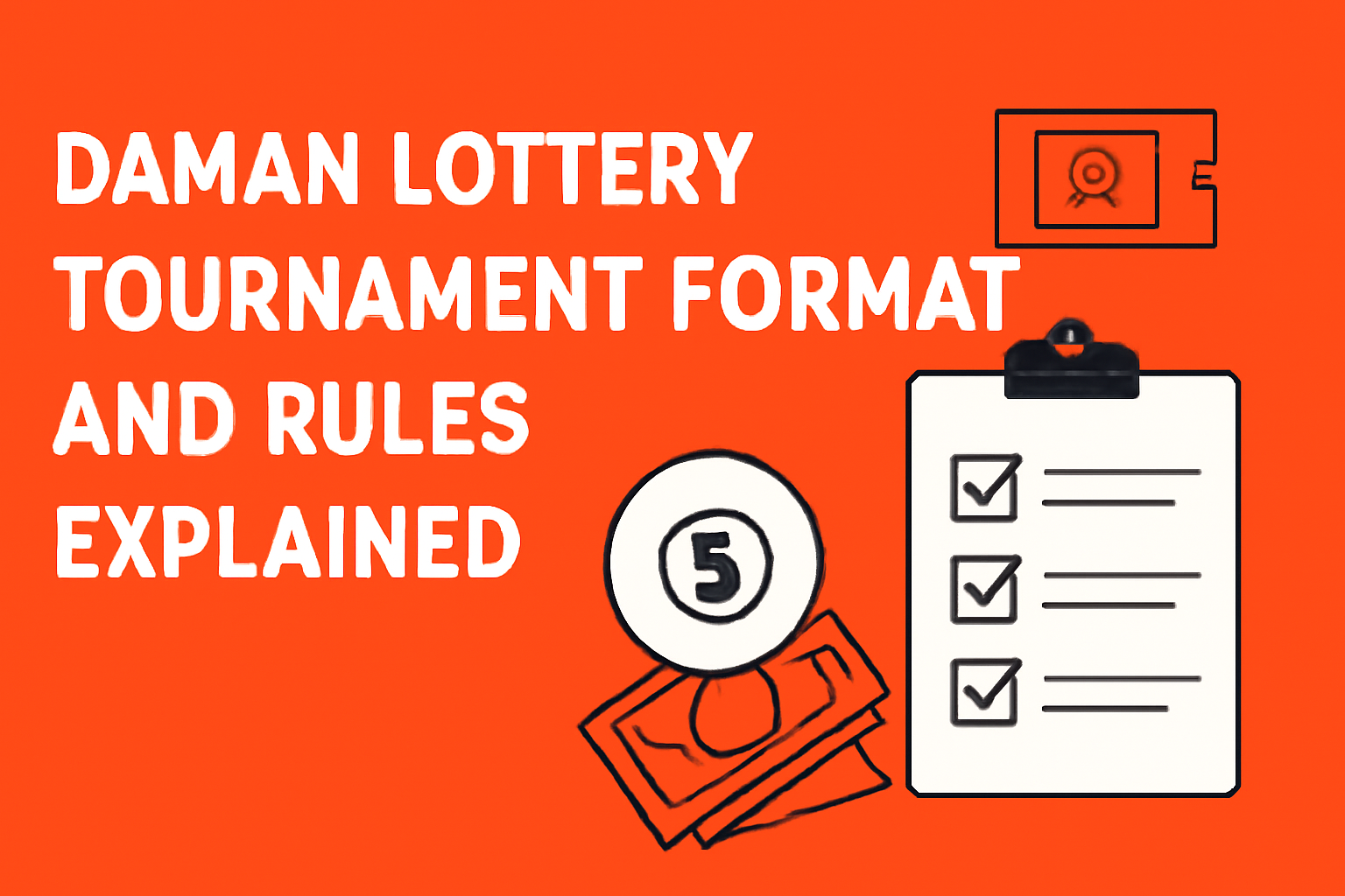 An informative scene depicting the Daman Lottery Account Recovery process.