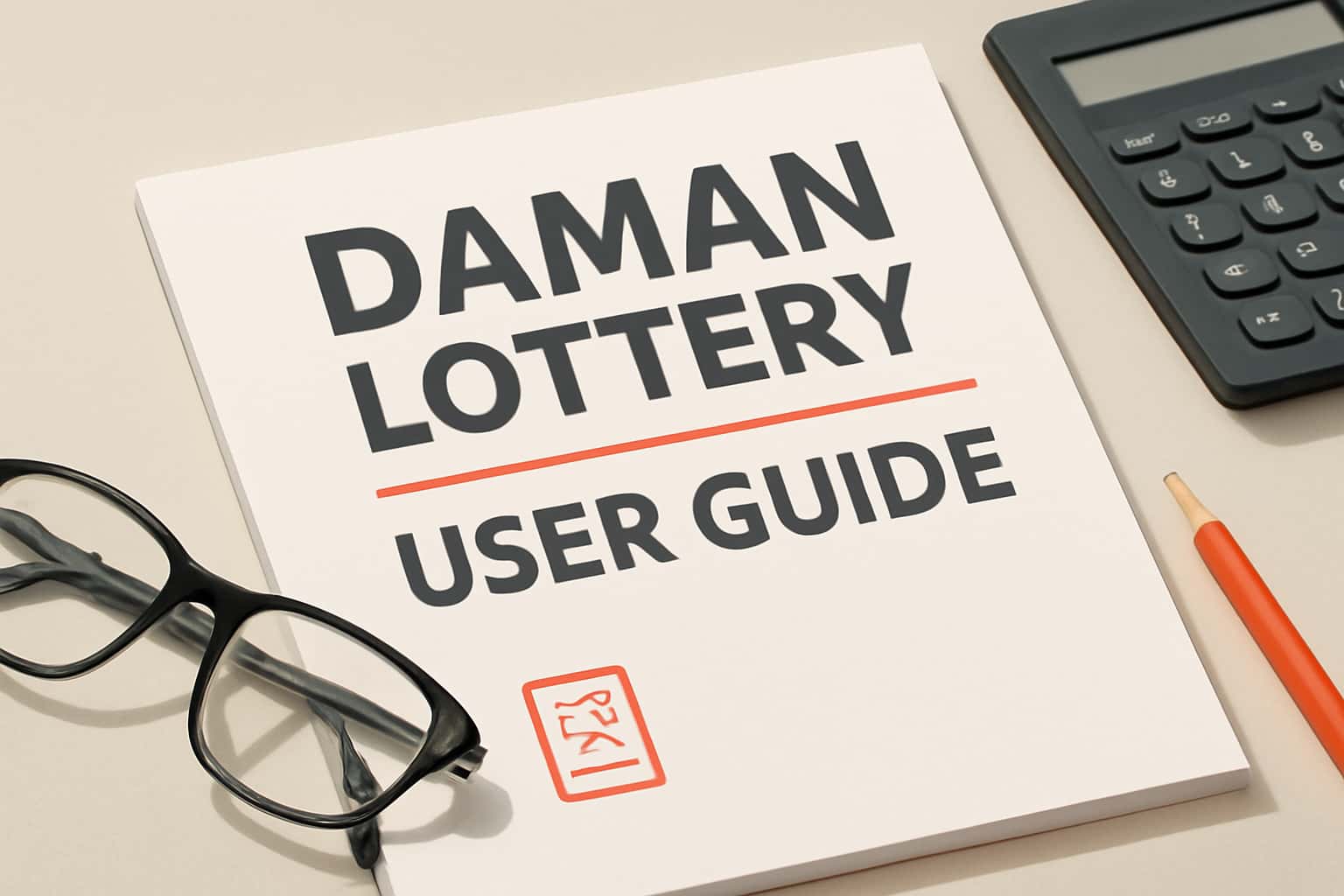 Informational scene about the Daman Lottery User Guide.