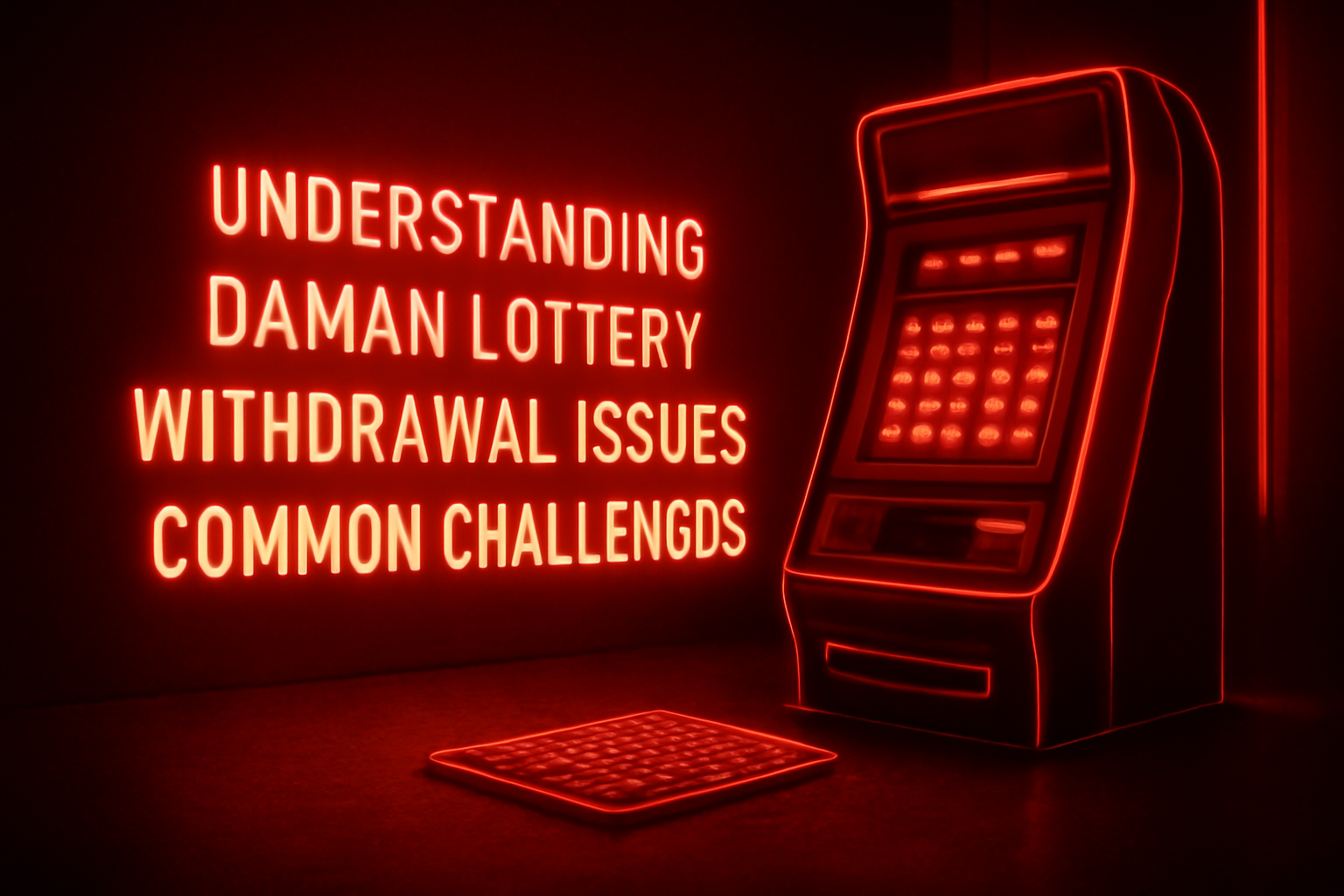 An informative visual representing the Daman Lottery experience with the text 'Daman Lottery' prominently displayed.
