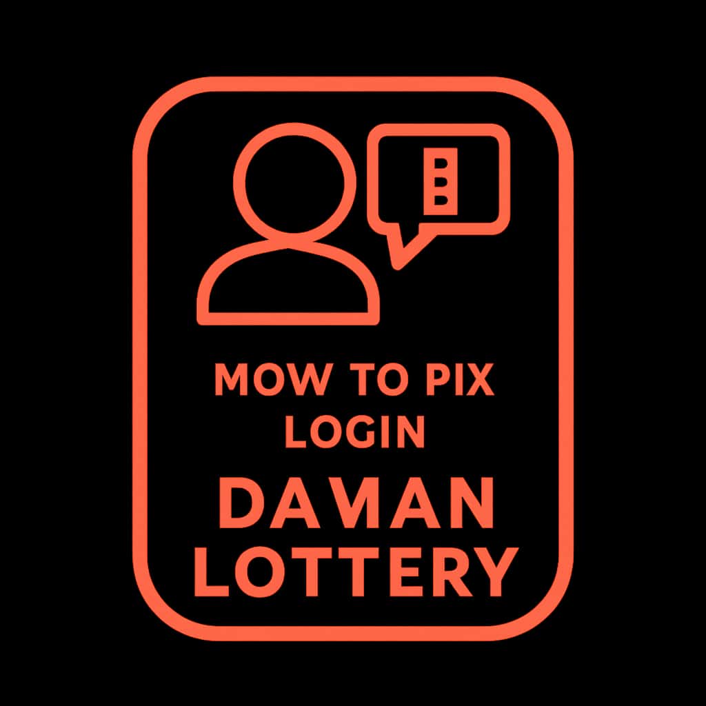 A simple badge for Daman Lottery login support.