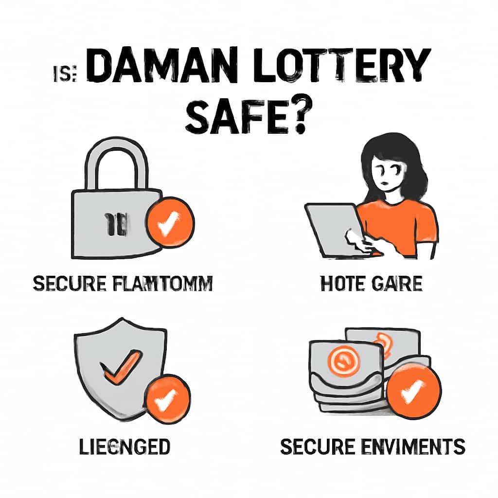 Diagram illustrating safety measures of Daman Lottery.