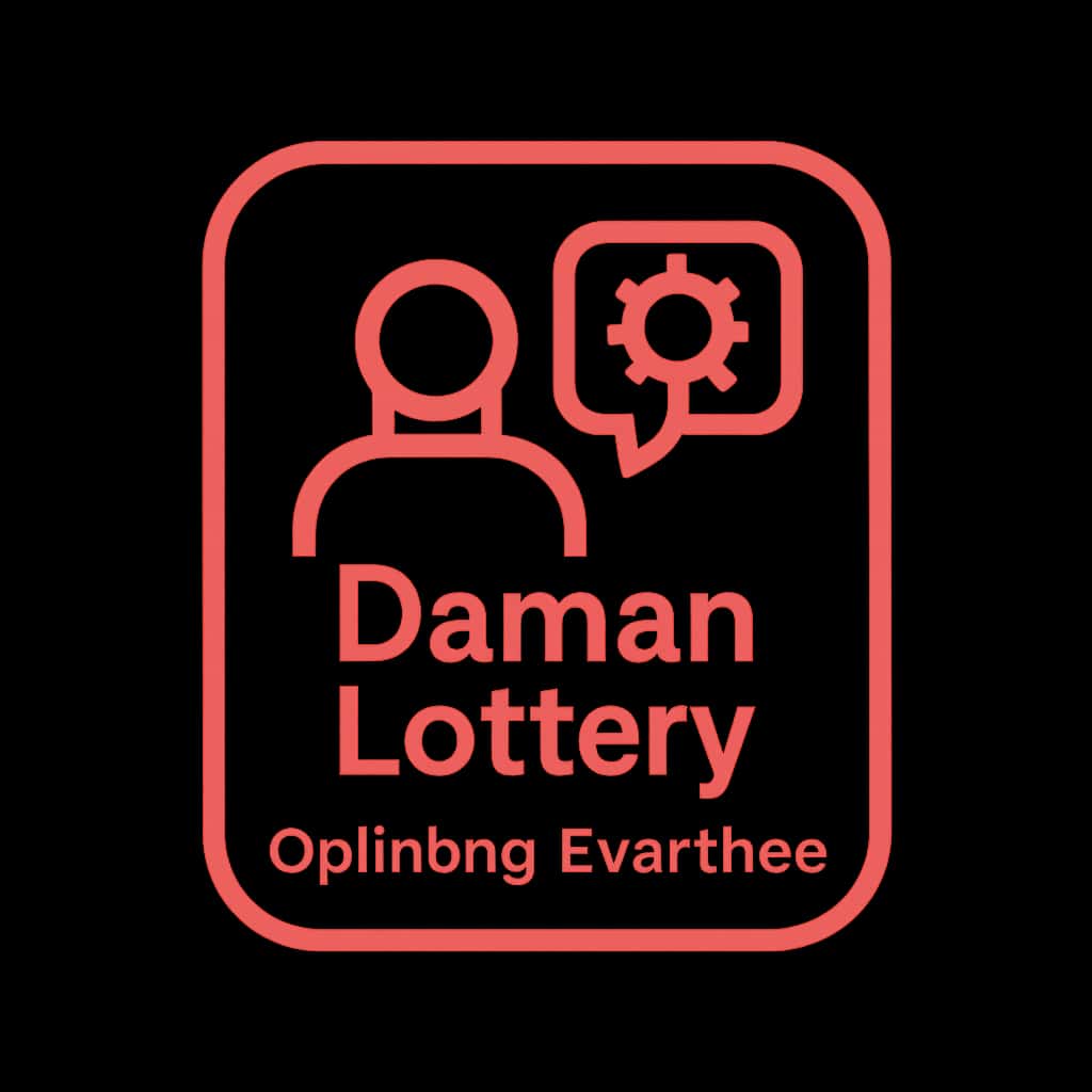 An icon representing support for Daman Lottery experience optimization, featuring the text 'Daman Lottery'.